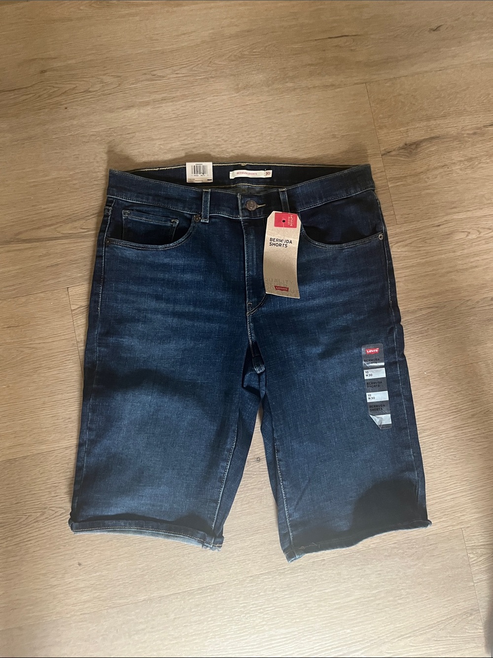 Levi's Indigo Denim Bermuda Shorts